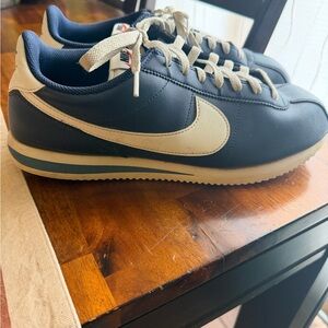 Nike Cortez Dark Blue and White Sneakers